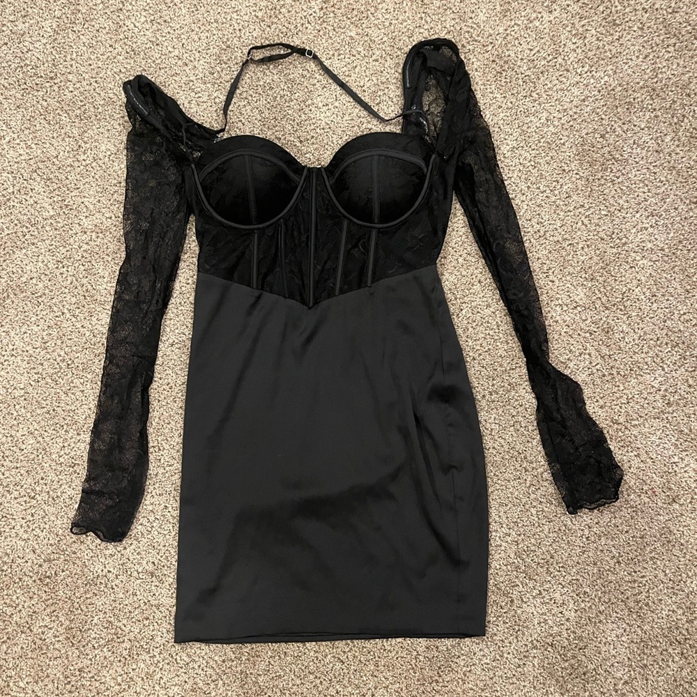 Oh Polly Black Lace Dress